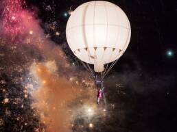 Akrobatický heliový balón má v průměru 7 metrů. Nechte se unést do výšky až 40 metrů i vlastní fantazie.